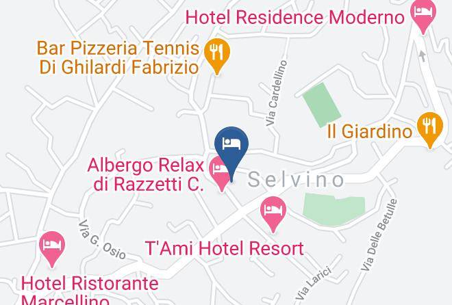 Albergo Relax Selvino Map