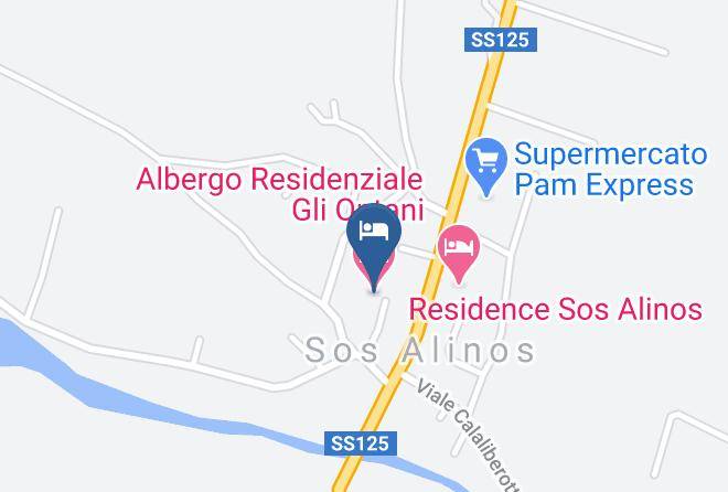 Nuoro - Albergo Residenziale Gli Ontani Maps