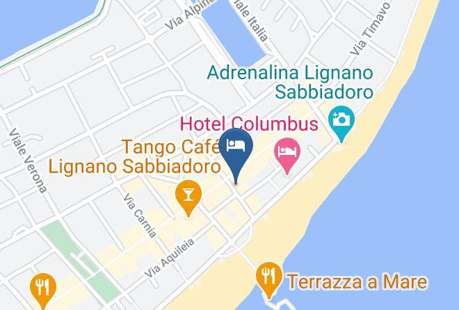 Udine - Albergo Rio Maps