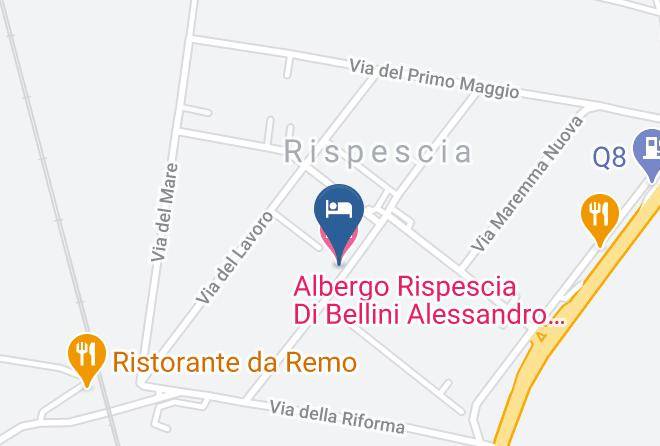 Grosseto - Albergo Rispescia Di Bellini Alessandro & C Snc Maps