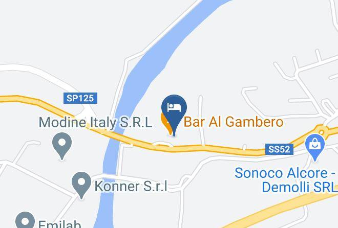 Udine - Albergo Ristorante Al Gambero Maps