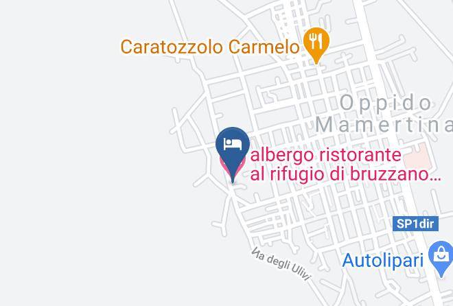 Reggio Di Calabria - Albergo Ristorante Al Rifugio Di Bruzzano Martina Maps