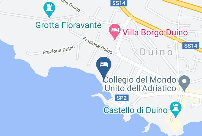 Trieste - Albergo Ristorante Alla Dama Bianca Duino Ts Maps