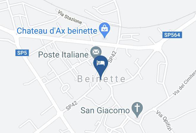 Cuneo - Albergo Ristorante Bacco Beinette Maps