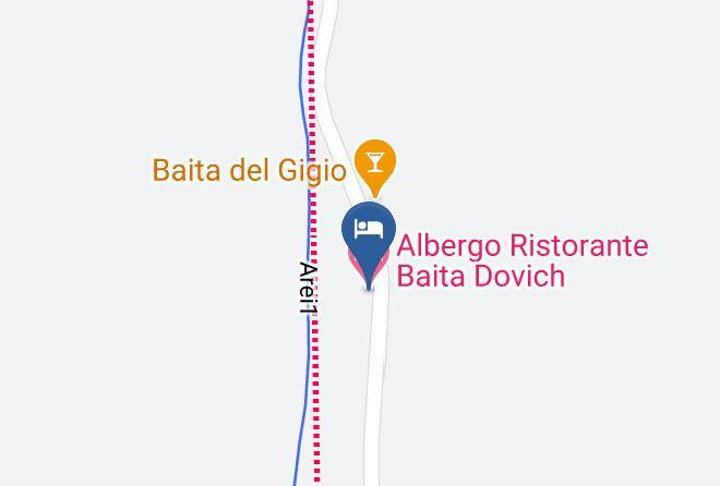 Belluno - Albergo Ristorante Baita Dovich Maps