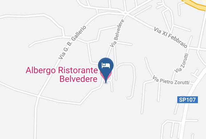 Udine - Albergo Ristorante Belvedere Maps