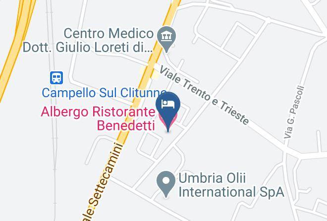 Perugia - Albergo Ristorante Benedetti Maps