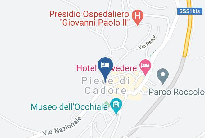 Belluno - Albergo Ristorante Cavallino Maps