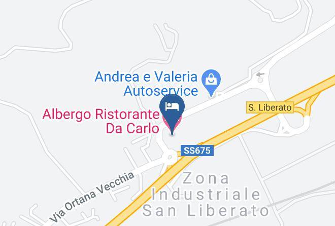 Terni - Albergo Ristorante Da Carlo Maps
