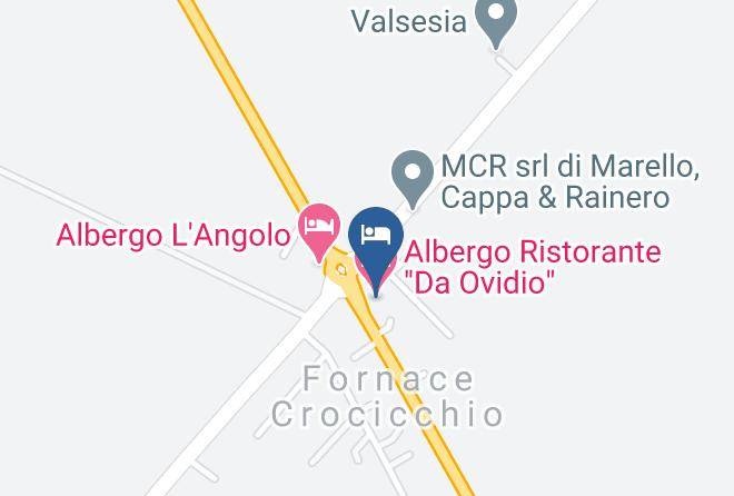 Vercelli - Albergo Ristorante Da Ovidio Maps