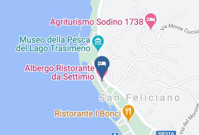 Perugia - Albergo Ristorante Da Settimio Maps