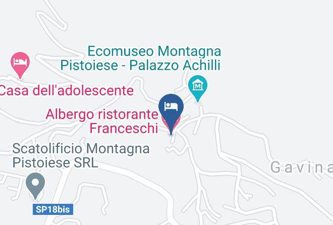 Pistoia - Albergo Ristorante Franceschi Maps