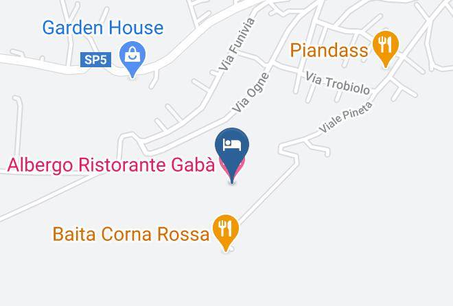 Albergo Ristorante Gaba Map