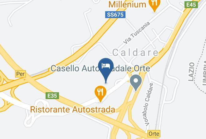 Viterbo - Albergo Ristorante Hotel Tevere Maps