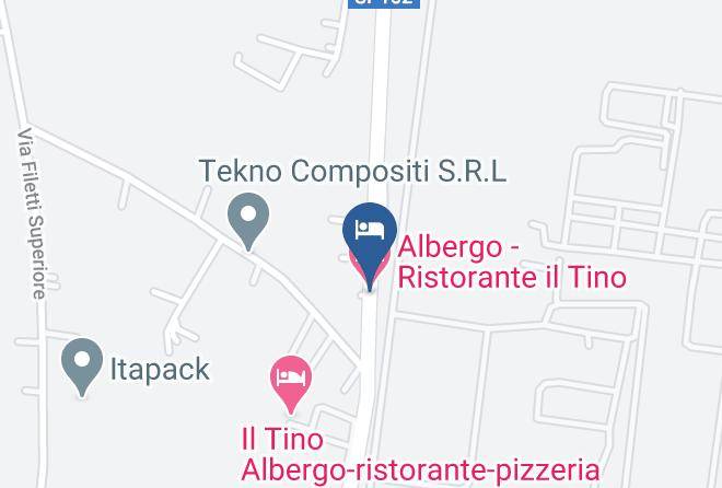 Frosinone - Albergo Ristorante Il Tino Maps