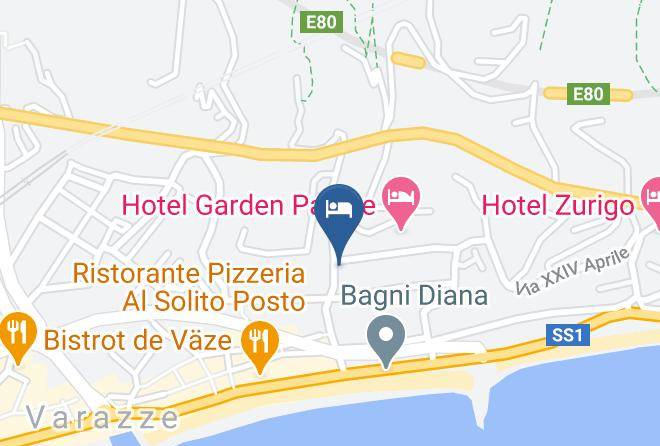 Savona - Albergo Ristorante Ines Maps