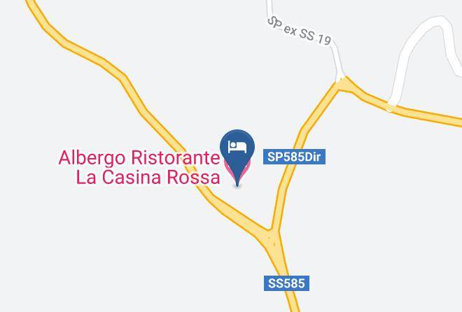 Albergo Ristorante La Casina Rossa Map