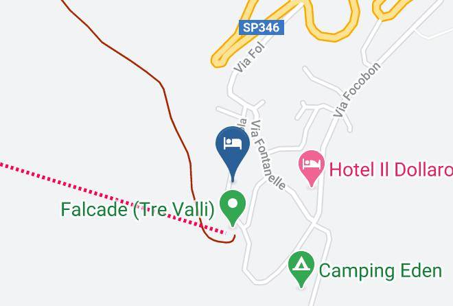 Belluno - Albergo Ristorante La Montanara Pizzeria Ipiza Maps