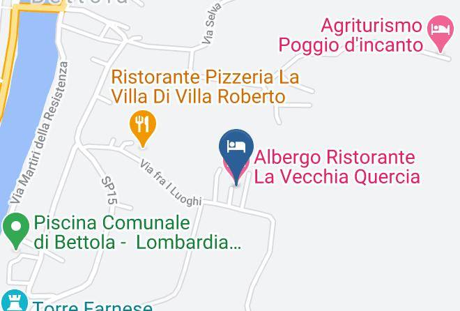 Piacenza - Albergo Ristorante La Vecchia Quercia Maps