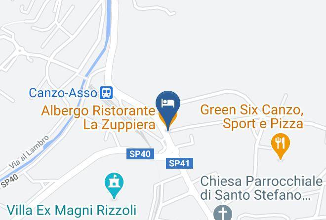 Como - Albergo Ristorante La Zuppiera Maps