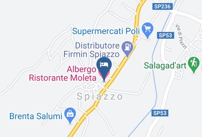 Trento - Albergo Ristorante Moleta Maps