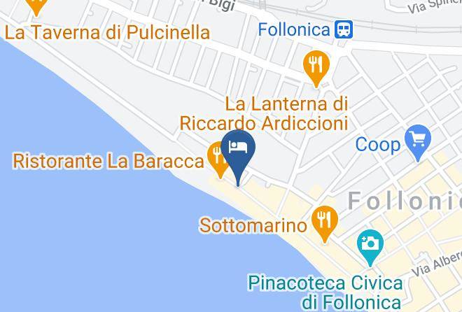 Grosseto - Albergo Ristorante Orchidea Stabilimento Baneare Maps