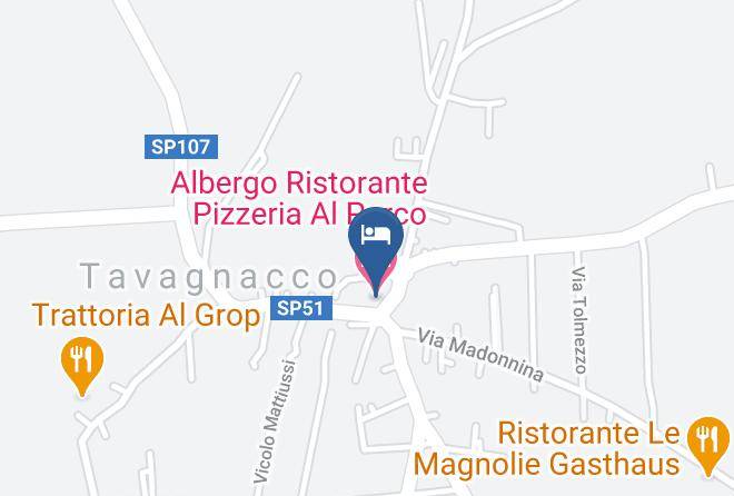 Udine - Albergo Ristorante Pizzeria Al Parco Maps