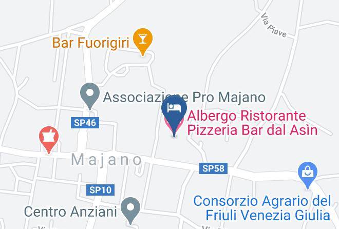 Udine - Albergo Ristorante Pizzeria Bar Dal Asin Maps