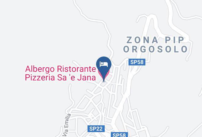 Nuoro - Albergo Ristorante Pizzeria Sa E Jana Maps
