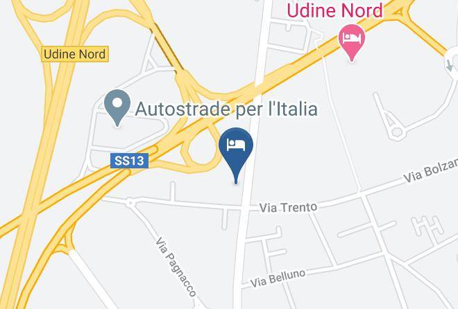 Udine - Albergo Ristorante Rosade Maps