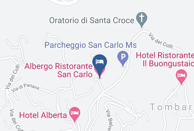 Massa Carrara - Albergo Ristorante San Carlo Maps