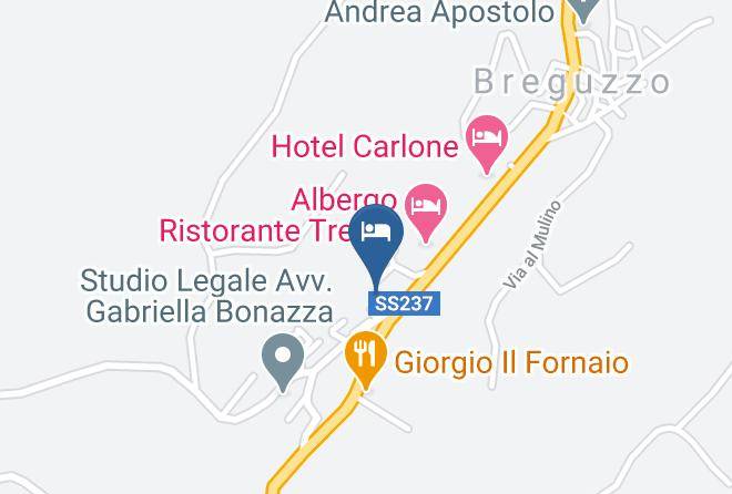 Trento - Albergo Ristorante Serena Maps