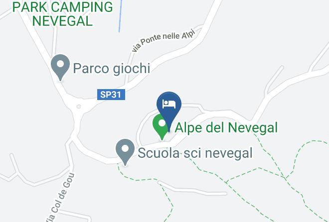Belluno - Albergo Ristorante Slalom Maps