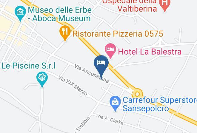 Arezzo - Albergo Ristorante Taverna Maps