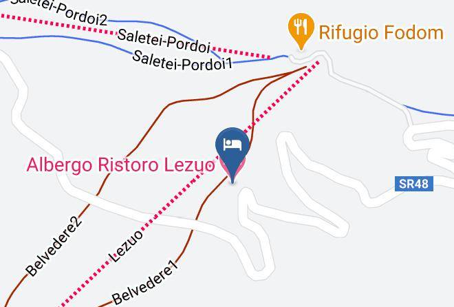 Belluno - Albergo Ristoro Lezuo Maps