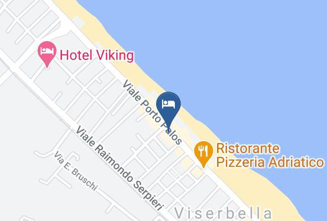 Rimini - Albergo Rondine Maps