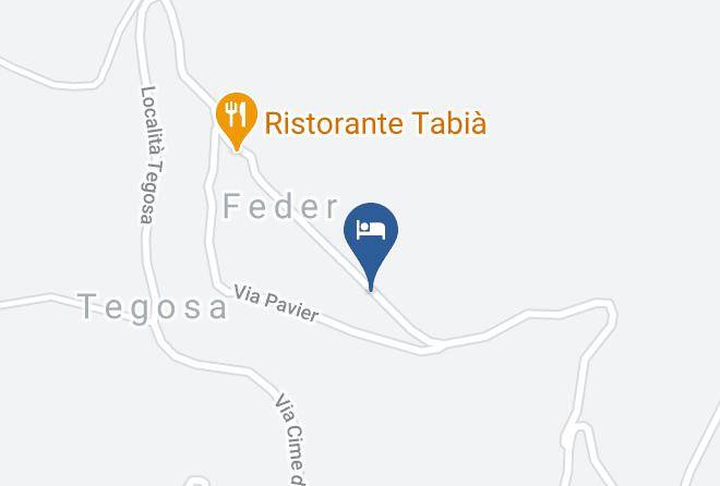 Belluno - Albergo Rondinella Di Lucia Bortoli Maps