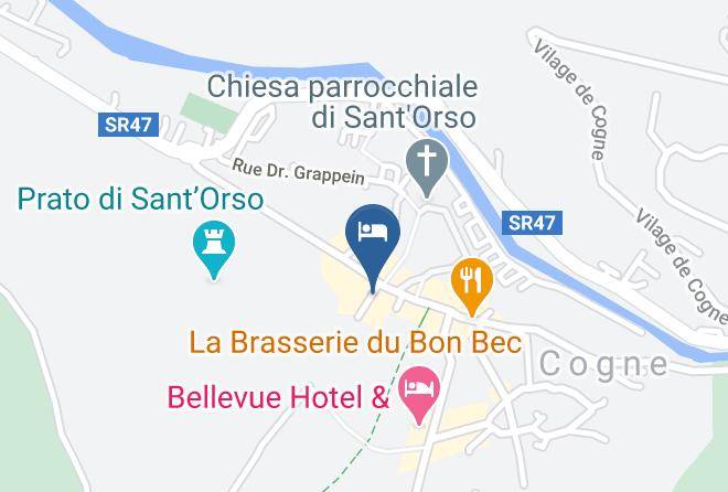 Aosta - Albergo Sant'orso Maps