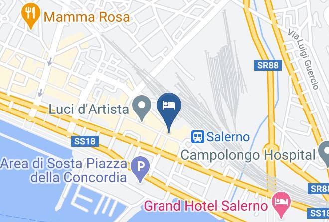 Salerno - Albergo Santa Rosa Maps