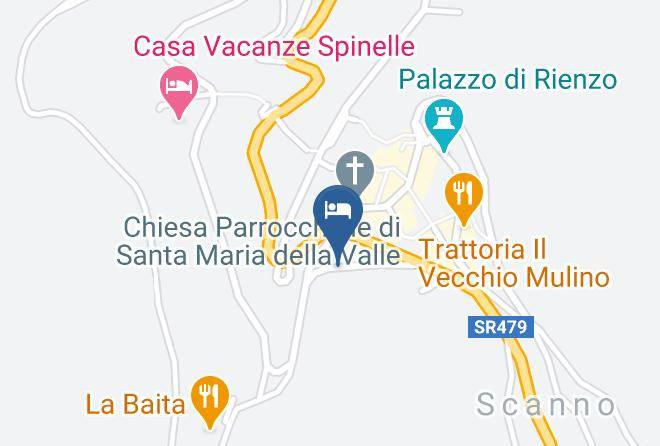 L Aquila - Albergo Seggiovia Maps