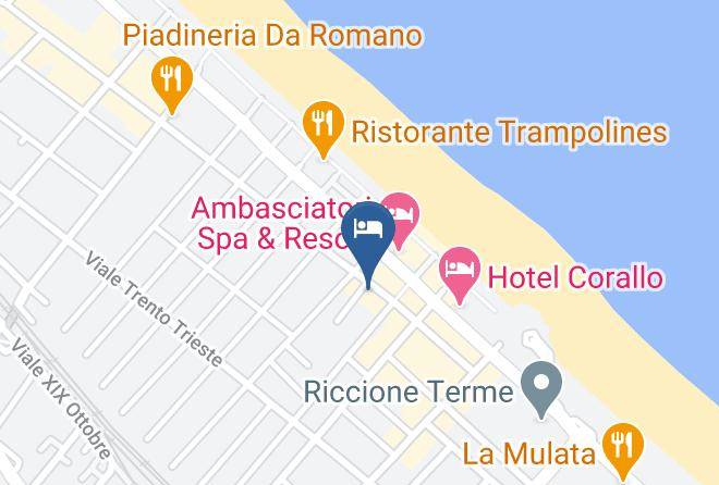 Rimini - Albergo Selene Maps