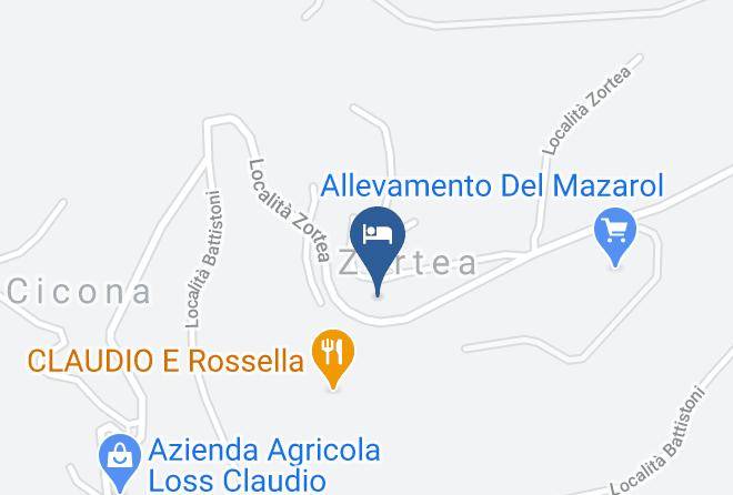 Trento - Albergo Serenella Maps