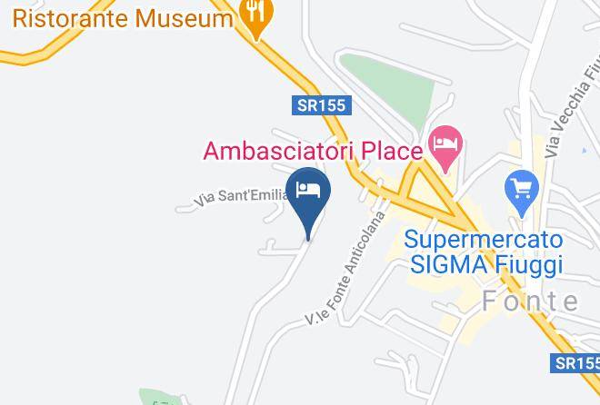 Frosinone - Albergo Sforza Maps