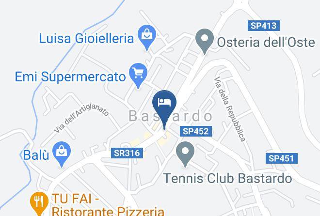 Perugia - Albergo Snack Bar Dany Sas Maps