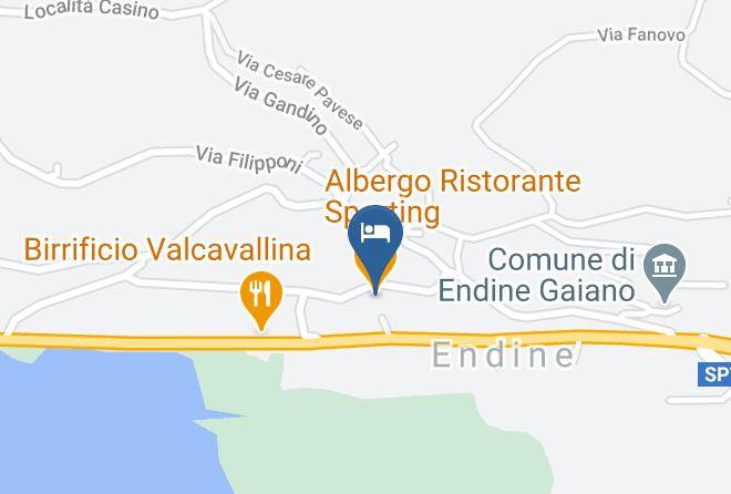 Bergamo - Albergo Ristorante Sporting Maps
