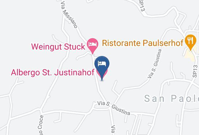 Bolzano - Albergo St Justinahof Maps