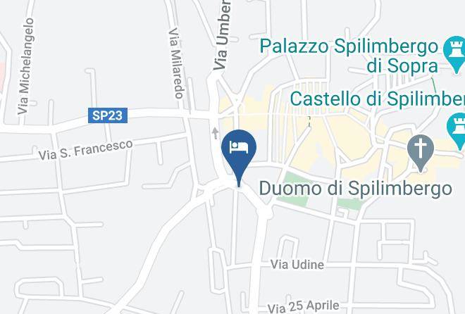 Pordenone - Albergo Stella D'oro Maps