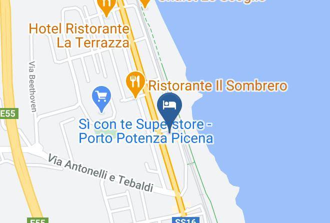 Macerata - Albergo Stork Maps