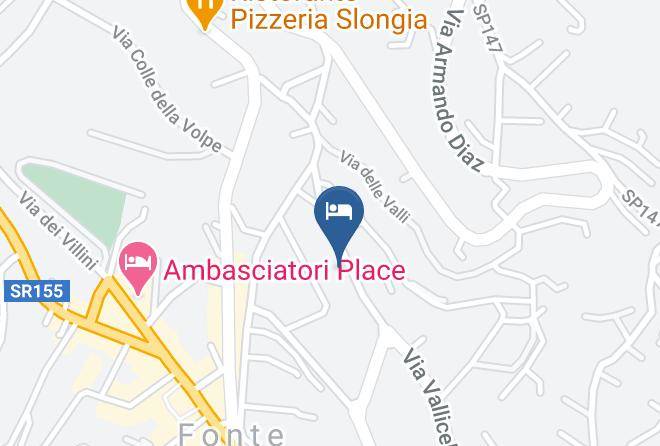 Frosinone - Albergo Sud America Sas Maps