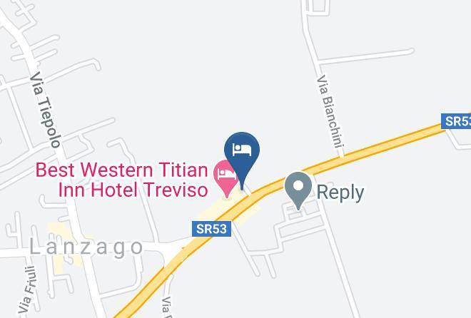 Treviso - Albergo Titian Inn Maps